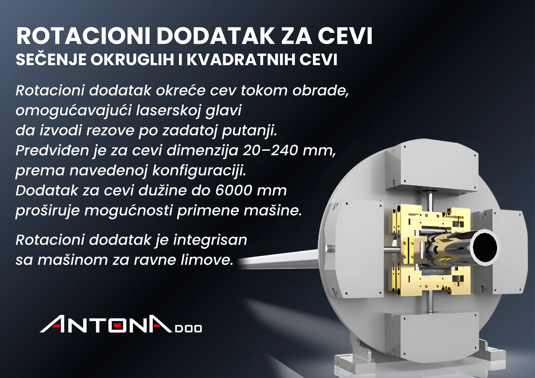 Rotacioni dodatak za cevi