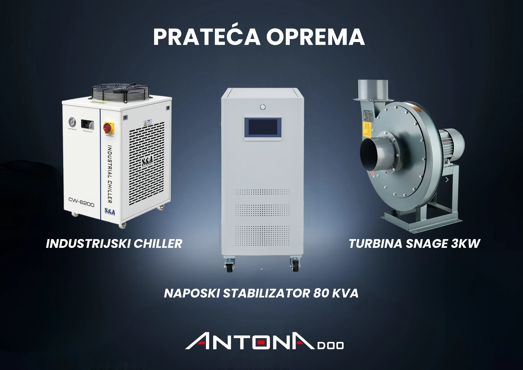 Prateća oprema za fiber laserski sistem